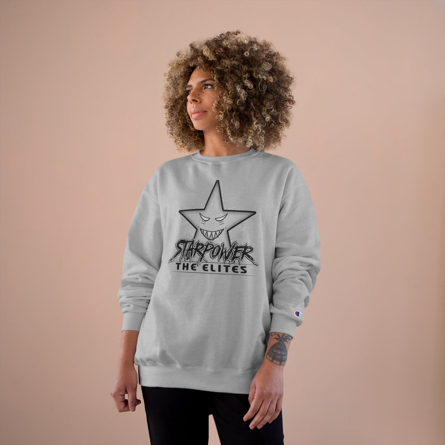 Starpower The Elites Sweatshirt - Grey Design