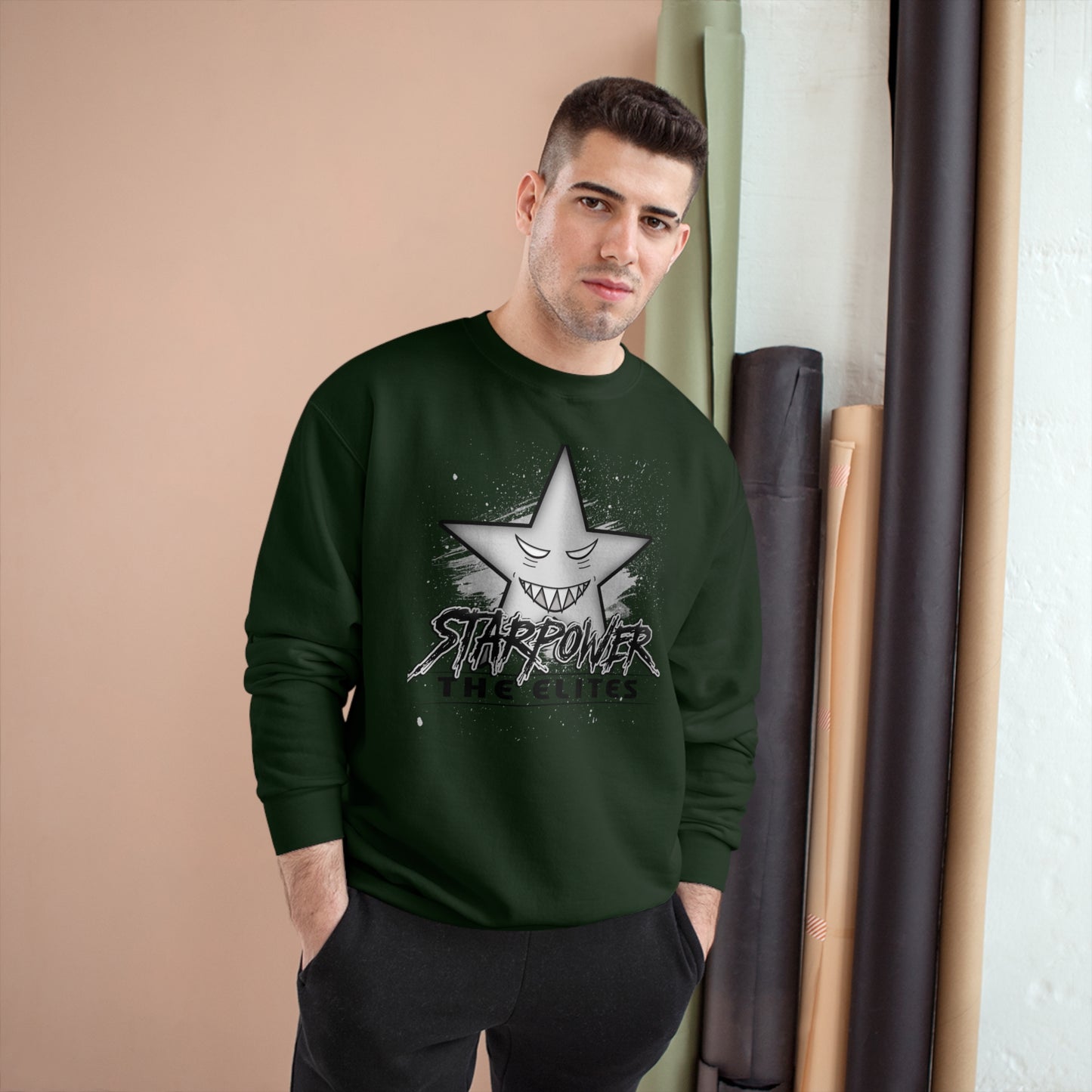 Starpower The Elites Sweatshirt - Grey Design