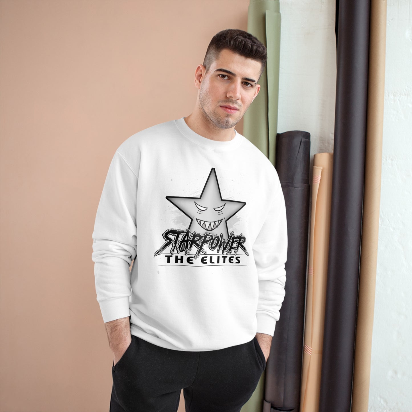 Starpower The Elites Sweatshirt - Grey Design