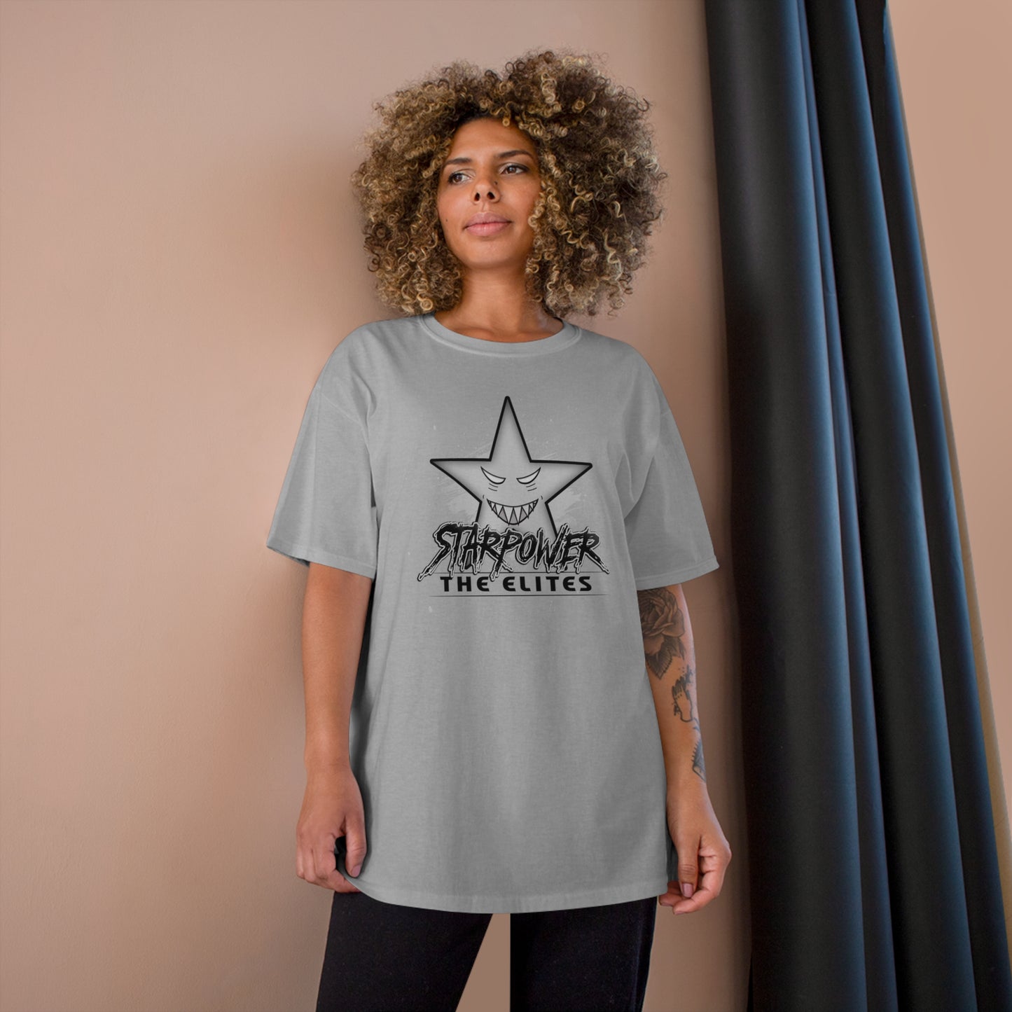 Starpower The Elites T-Shirt - Grey Logo