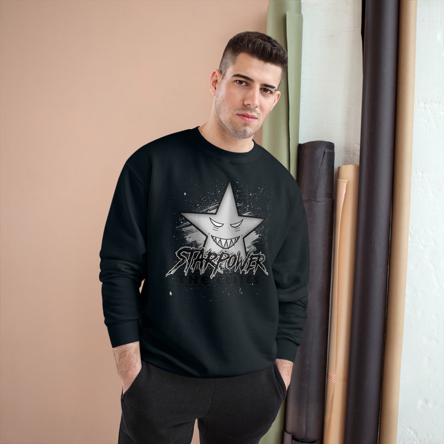 Starpower The Elites Sweatshirt - Grey Design