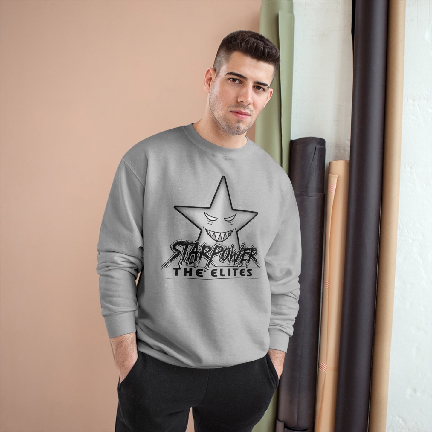 Starpower The Elites Sweatshirt - Grey Design