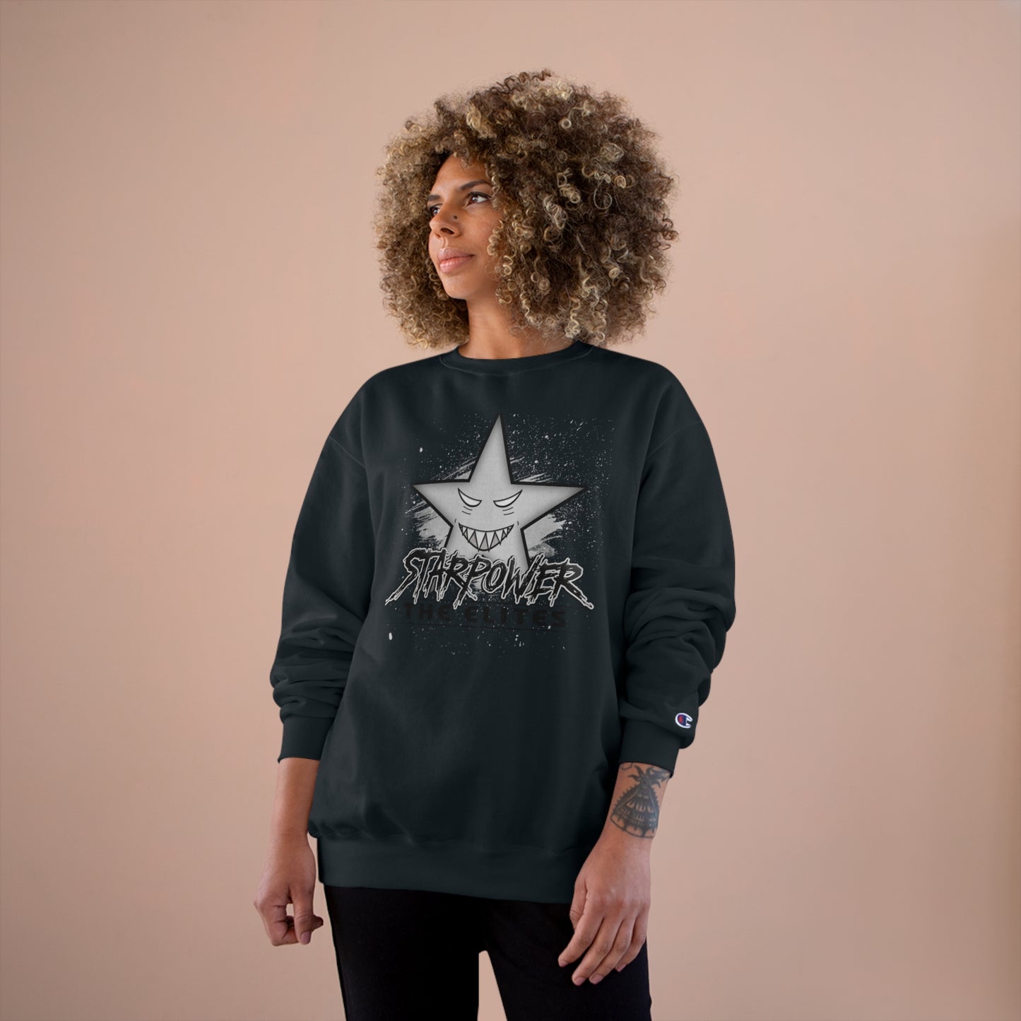 Starpower The Elites Sweatshirt - Grey Design